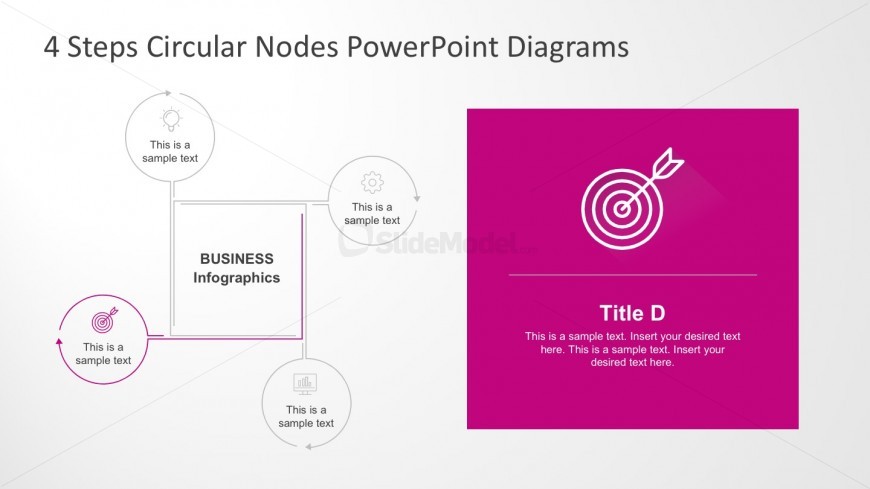 4 Step Creative Circular Diagram for Business Presentations