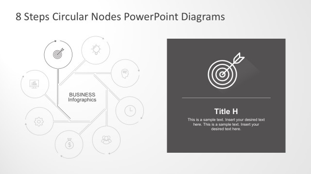 8 Steps Business Infographic Diagrams for PowerPoint