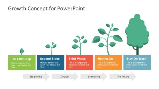 Growth Concept PowerPoint Infographics