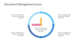 Editable Clock Shape of PowerPoint with Placeholders