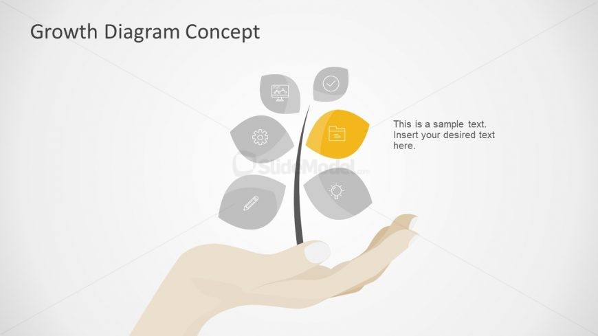 Editable Slide of 6 Step Diagram