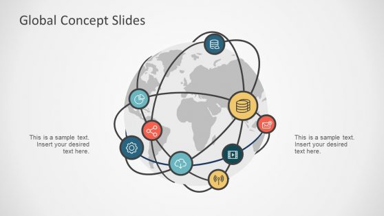 9 Icon Slide of Infographic Network