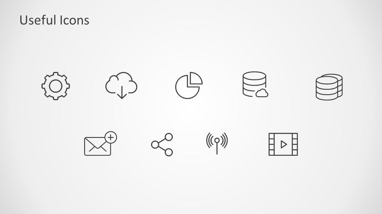 Editable Icons for Presentations 