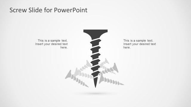 Screw Metaphor PowerPoint Shape