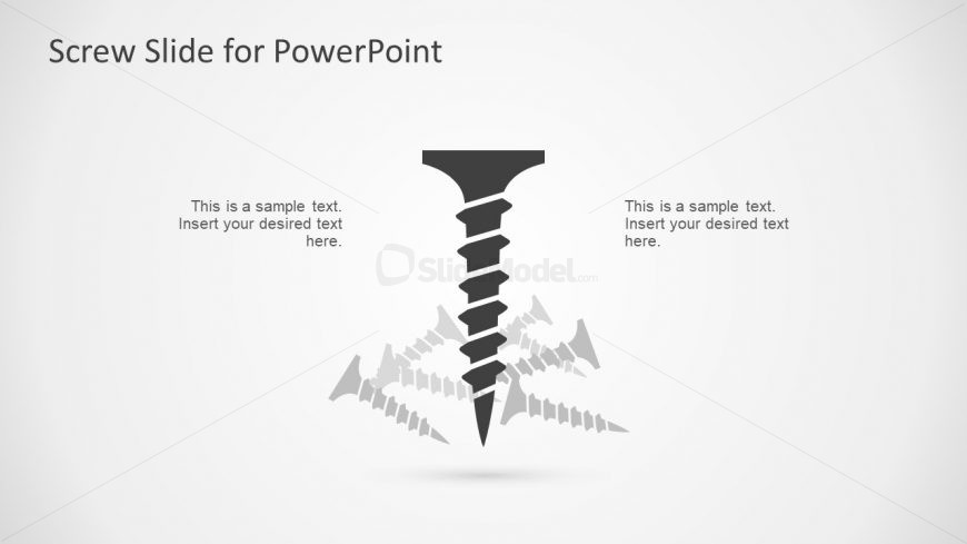 Screw Icons and Shapes Repair Metaphor
