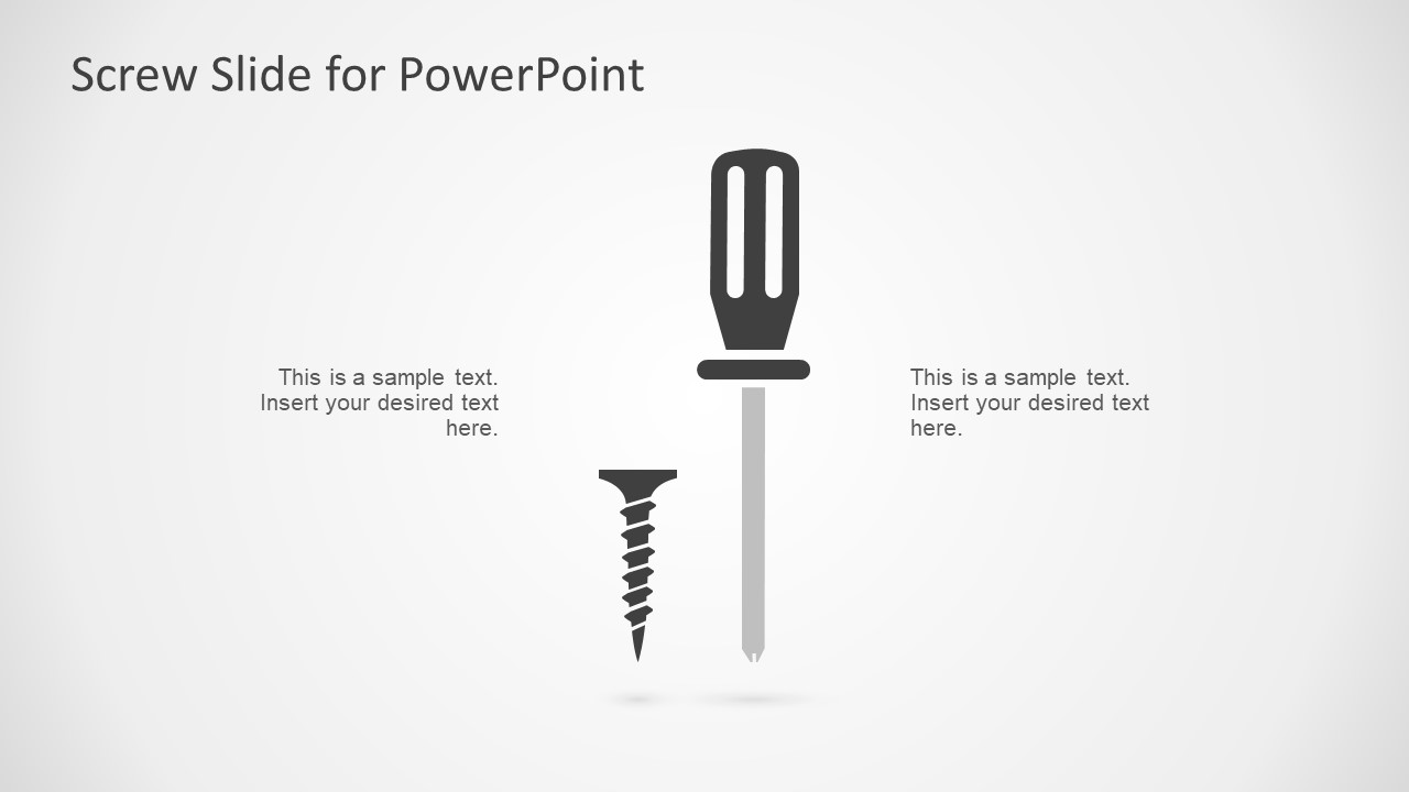 Screw Metaphor PowerPoint Shape SlideModel