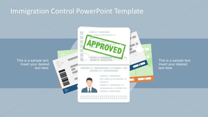 Visa Pass Mark Icon Vectors PowerPoint