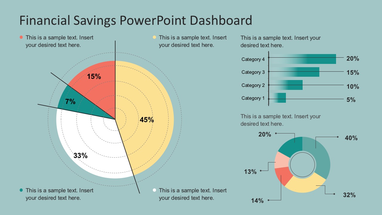 Financial Savings PowerPoint Infographics SlideModel