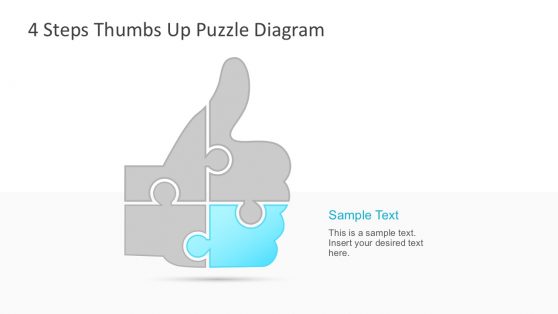 Hands Thumb Up Puzzle Diagram Template