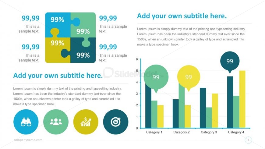 SmartArt PowerPoint Infographic Dashborads