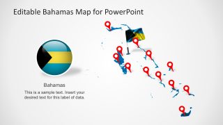 Bahamas Country Map for PowerPoint