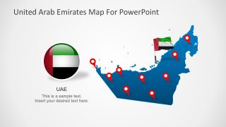 United Arab Emirates Map Template