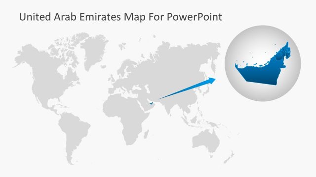 UAE Editable PowerPoint Map