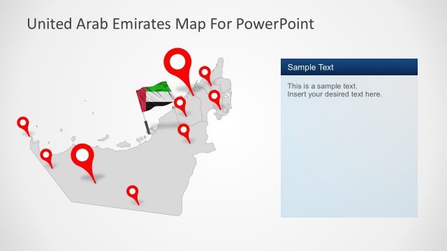 UAE Map PowerPoint with Icons