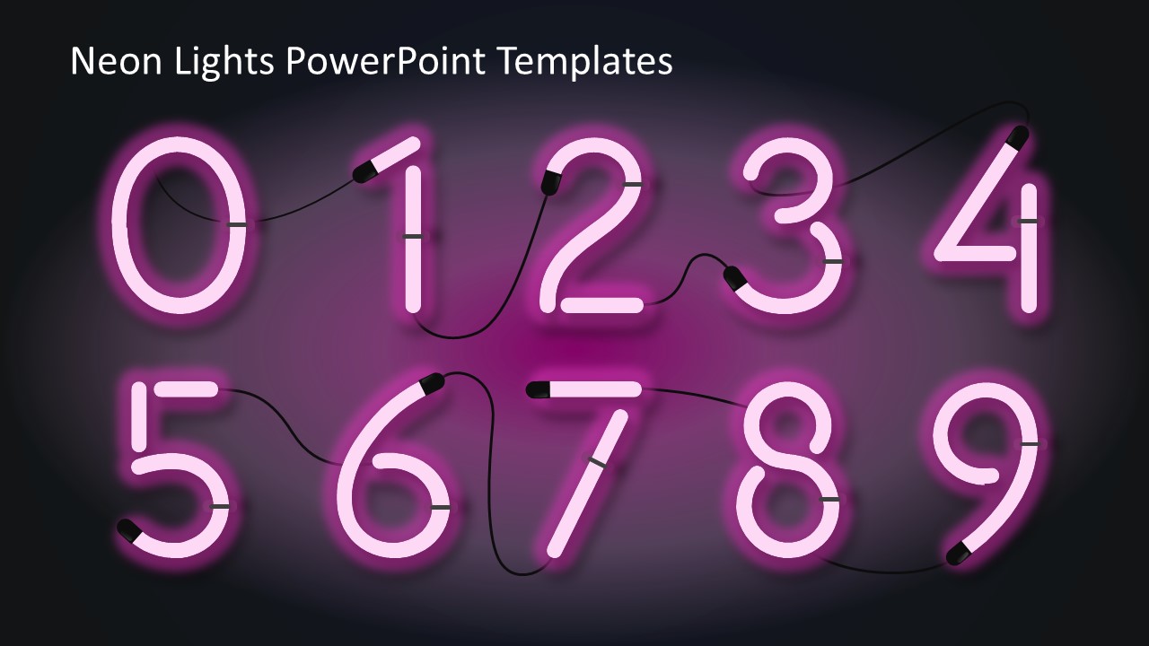 Neon Lights Powerpoint Templates Slidemodel