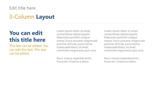 3 Column MasterDoc Layout PPT