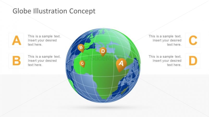 Location Pin Icons in PPT