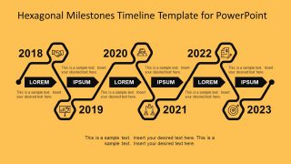 Hexagonal Milestone Infographic Icons