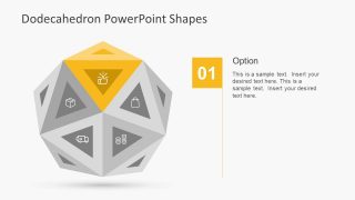 Editable Dodecahedron Shape Slide