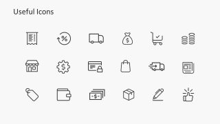 Slide with Deck of Infographic Icons