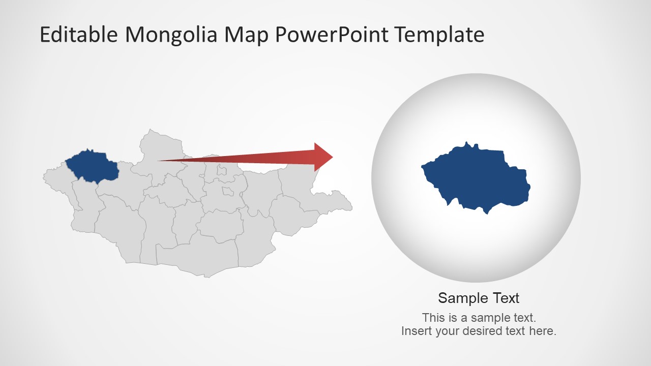 Mongolia Map PowerPoint Template - SlideModel