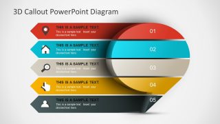 PowerPoint Diagram of 3D Callout Box