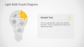 Five Pieces of Puzzle Presentation Diagram