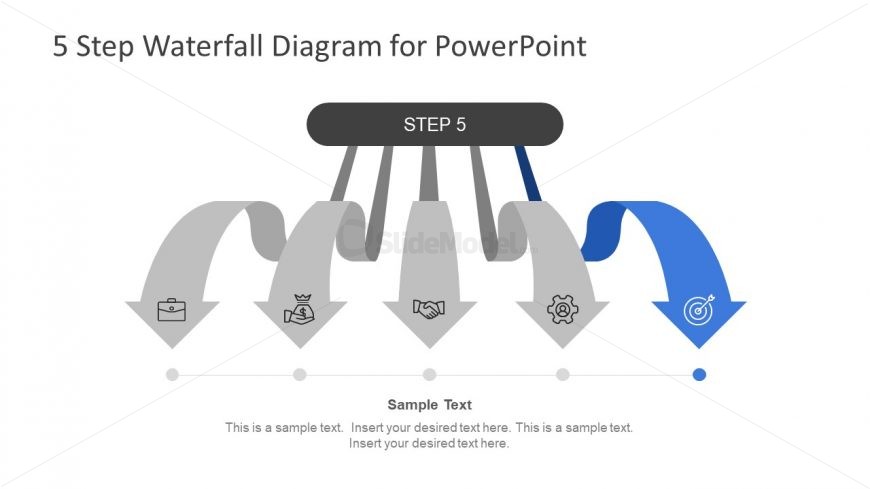 Arrow Shape Process Flow Diagram 