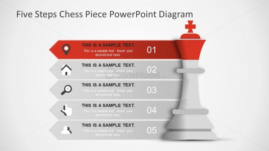 King PowerPoint Shape of King Chess Piece