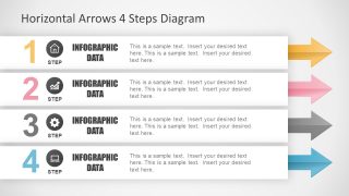 Infographic Slide of 4 Step Diagram