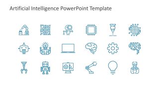 Simple Icons Presenting Artificial Intelligence