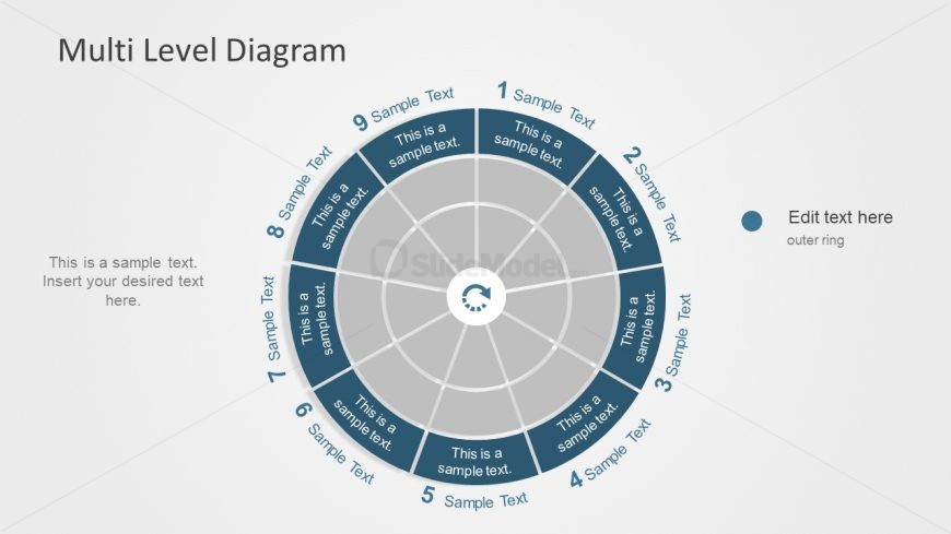 Multilevel Phase Diagram for PowerPoint Slide