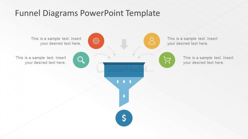 Icons Input in Funnel Diagram Presentation - SlideModel