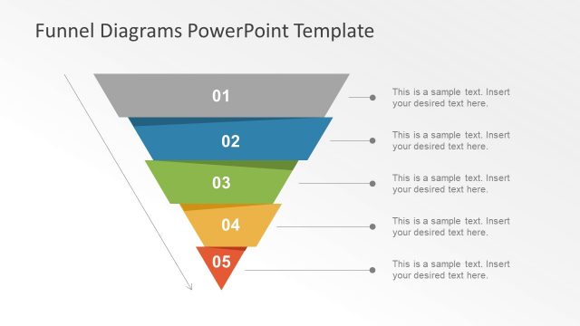 Template Slide of Funnel Chart