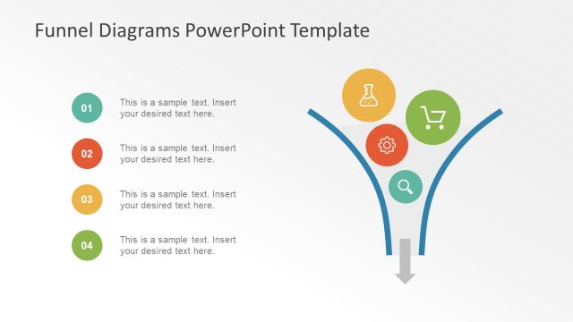 Image and Bullet List layout Funnel PowerPoint