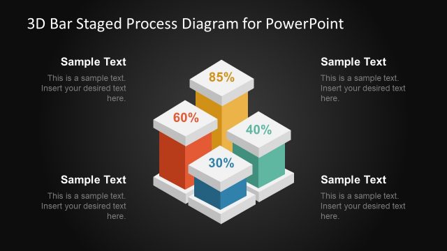 4 Cube Bar Chart Presentation