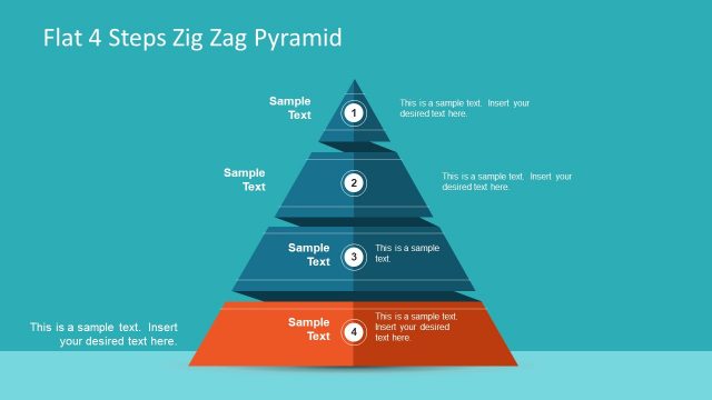 ZigZag Pyramid PowerPoint Diagram