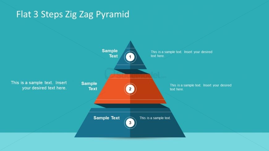 Flat Steps Zigzag Pyramid Slidemodel Powerpoint Slide Designs My Xxx Hot Girl 5085