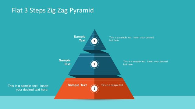 ZigZag Pyramid Diagram Template