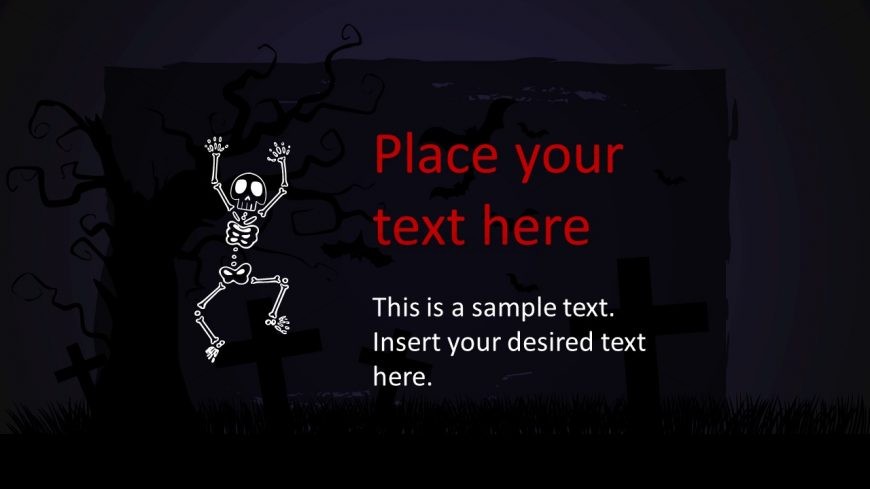 Skeleton and Background Graveyard