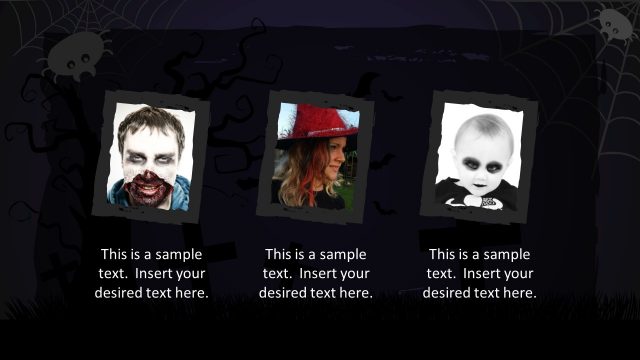 Editable Picture Frames Halloween Presentation