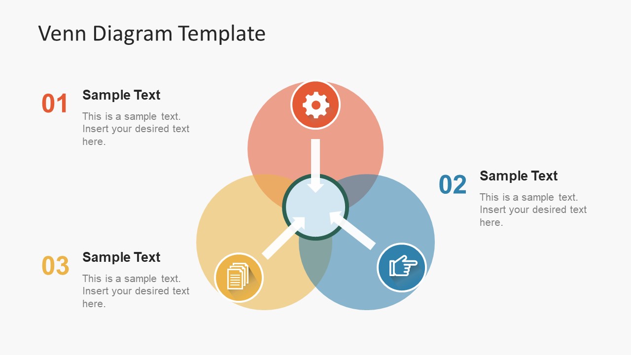 simple flat venn diagram powerpoint template slidemodel