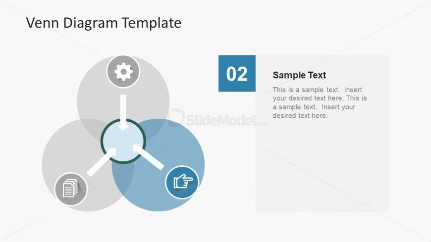 Arrow Shape Intersection Venn Diagram Slide SlideModel