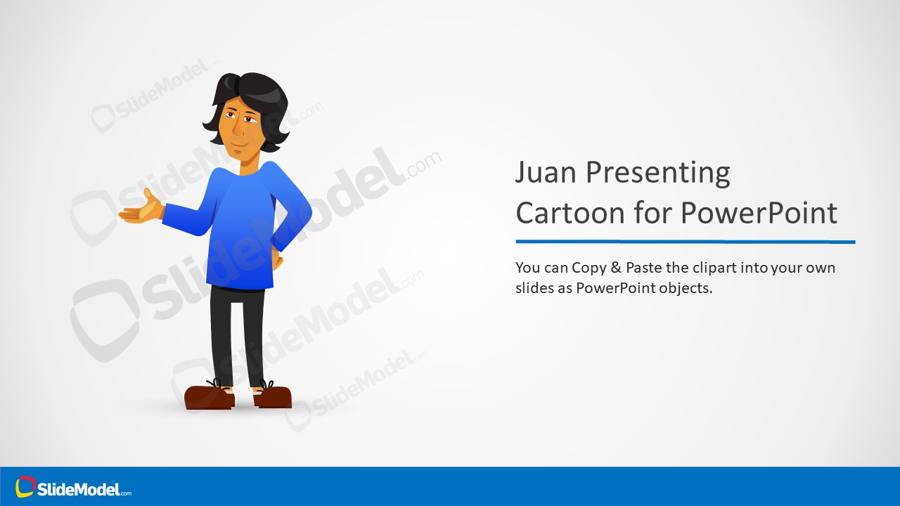 Editable Juan Cartoon Character Template