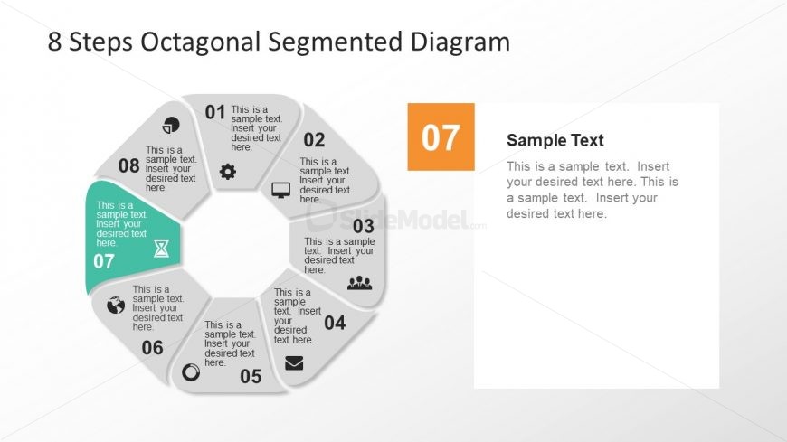 Circular Template Diagram of Steps