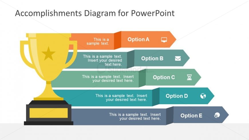 3D Ribbon Style Trophy Template