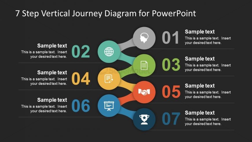 Background of 7 Step Journey Presentation