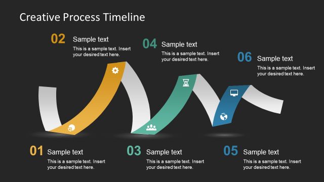 Paper Strip Timeline Presentation Design
