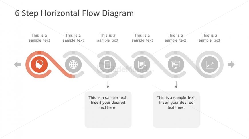 Horizontal Six Step Template Diagram