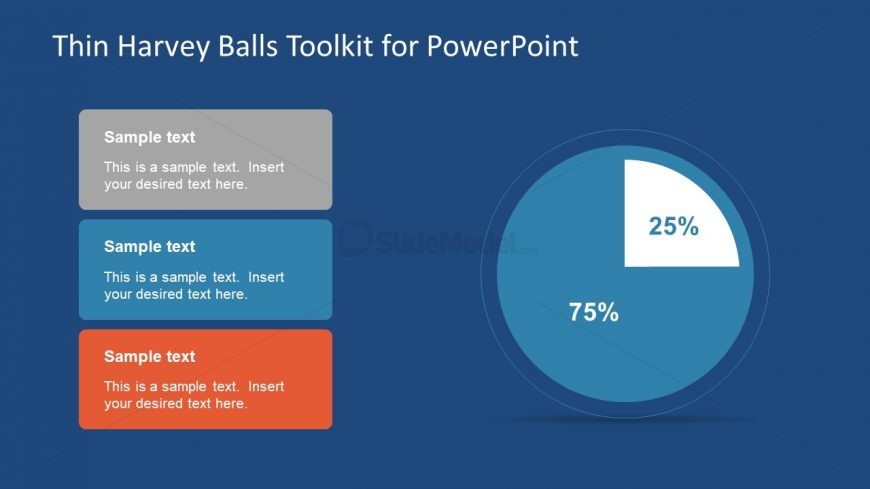 Percentage Pie Chart Shape of Harvey Balls